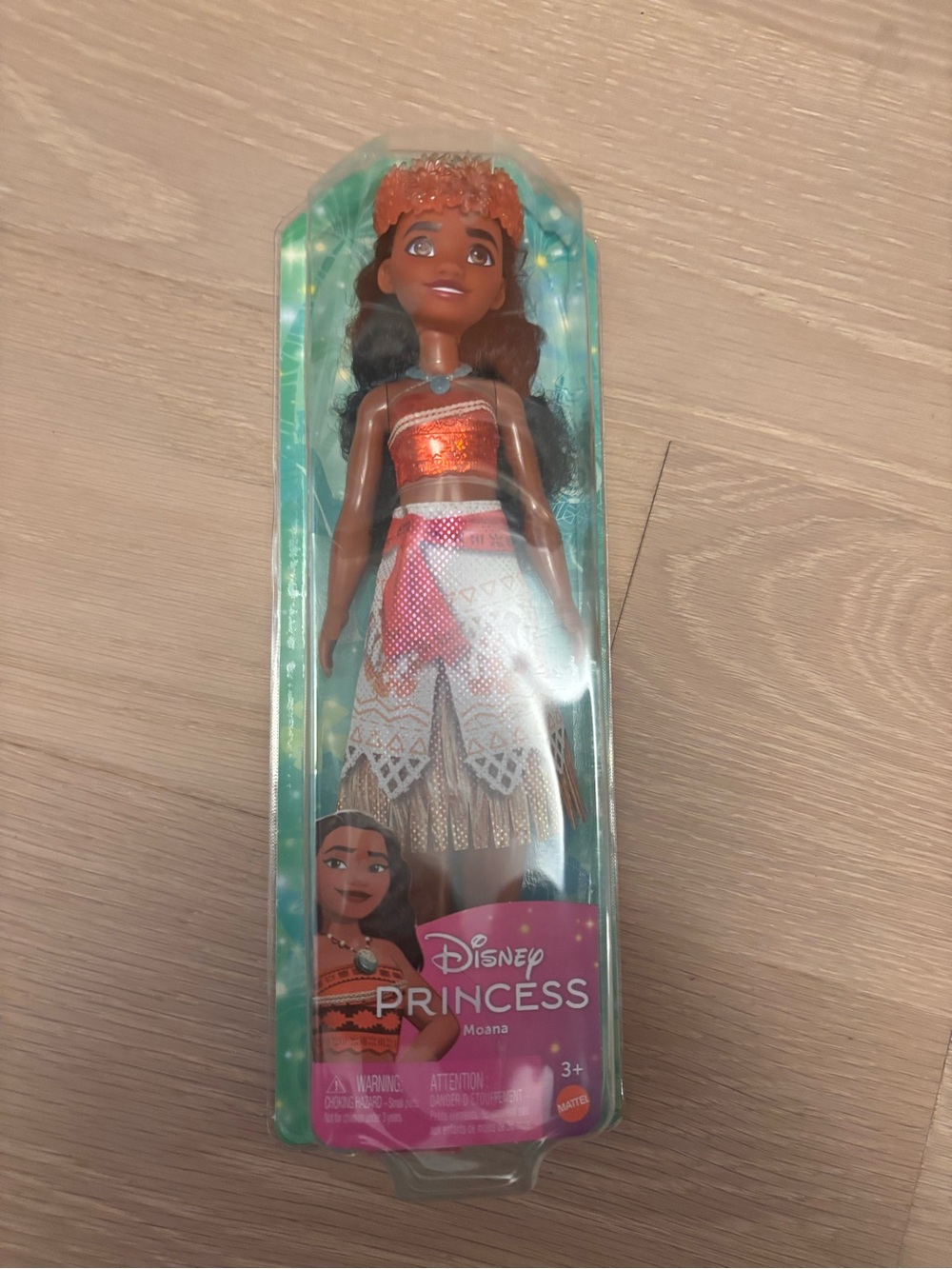 Disney Moana Fashion Doll in Orange, Brown and White Outfit